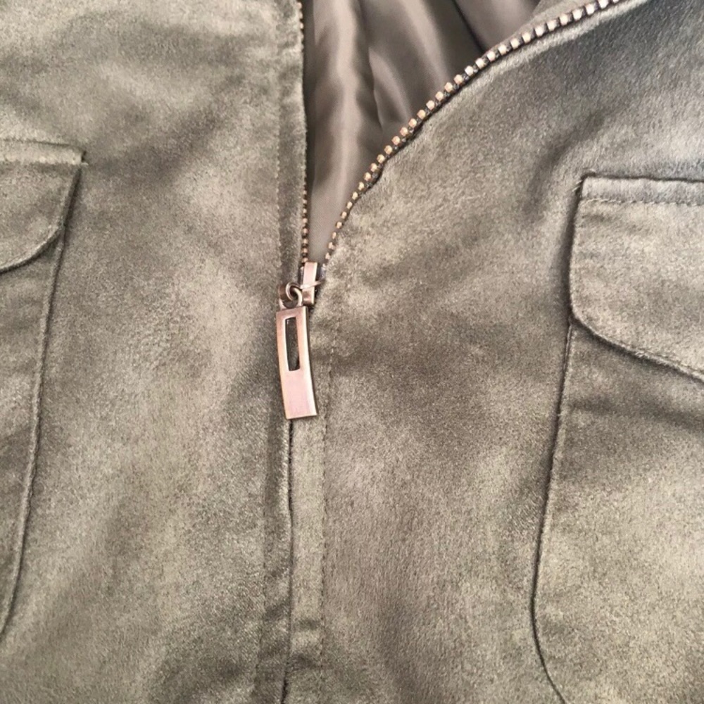 Evan Picone Army Green Jacket | Full Zip | 8 - Picture 3 of 4